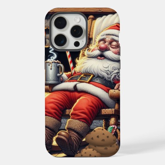サンタ眠るクリスマス iPhoneケース (裏面)