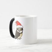 サンタ眼鏡フクロウ モーフィングマグカップ (正面左)