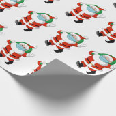 サンタ着用の医療用マスク ラッピングペーパー (角)