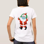 サンタ着用の医療用マスク Tシャツ (裏面)