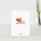 サンタ着用カナダのマウンティハットクリスマスカード カード (裏面)