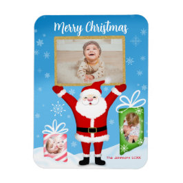 サンタ祝ズ・メリー・クリスマス3写真 マグネット