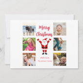 サンタ祝6枚ミニマル写真家 シーズンカード (正面)
