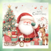 サンタ窓にしがみつく ウィンドウサイン (シート3)