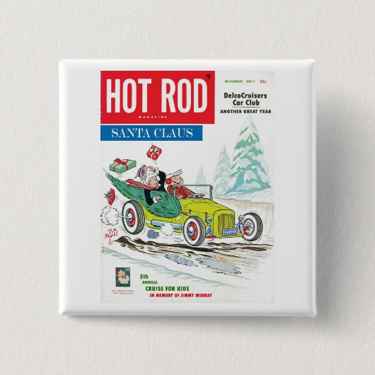 サンタ第5年次ピン 缶バッジ (正面)