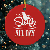 サンタ節のスリおもしろいグかわいい セラミックオーナメント