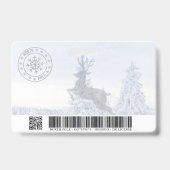 サンタ節フェイク運転免失った許証バッジ バッジ (裏面)