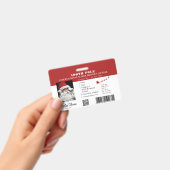 サンタ節フェイク運転免失った許証バッジ バッジ (手持ち)