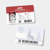 サンタ節フェイク運転免失った許証バッジ バッジ (表裏)