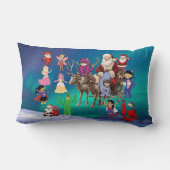 サンタ素晴らしクロースとのフェスティバルビーチシーン ランバークッション (裏面)