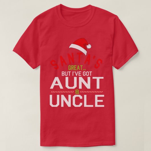サンタ素晴らしスヴェイヴ叔母得叔父クリスメリーマ Tシャツ (デザイン正面)