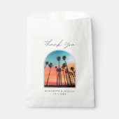 サンタ結婚バーバラさんサンセット写真 フェイバーバッグ (正面)