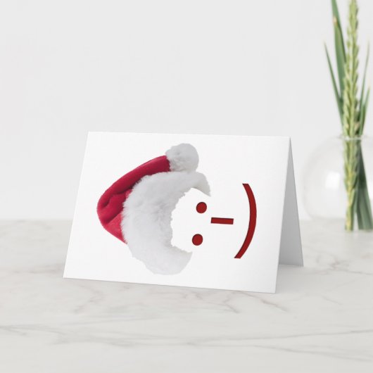 サンタ絵文字のグリーティングカード シーズンカード (正面)