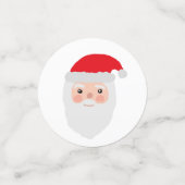 サンタ絵画のクリスマスパーティー紙吹雪 コンフェッティ (スモール正面)