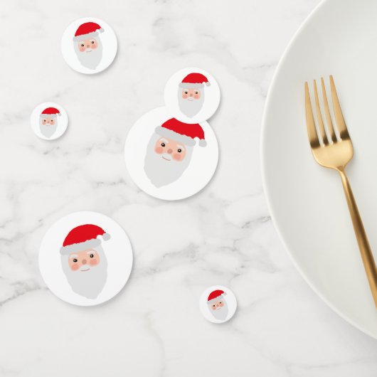 サンタ絵画のクリスマスパーティー紙吹雪 コンフェッティ (グループ)