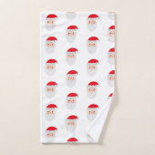 サンタ絵画ン柄バスタオルセット バスタオルセット (ハンドタオル)