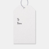 サンタ絵画ーズイラストレーションギフトラベル ギフトタグ (裏面)