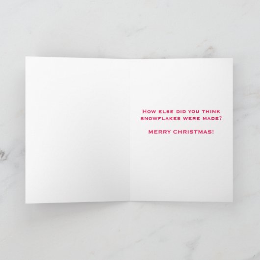 サンタ編み物 – 冬の挨拶状 シーズンカード (内部)