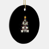 サンタ羊クリスマスツリー灯おもしろい羊の贈り物 セラミックオーナメント (右)