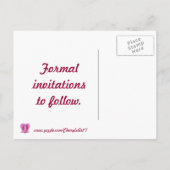 サンタ腰クリスマス日付を保存はがき 案内ポストカード (裏面)