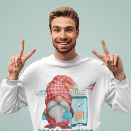 サンタ表現おもしろいクリスマスカップルのTシャツ スウェットシャツ