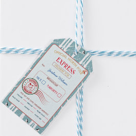 サンタ表現デリバリウィンターウッドランドクリスマス ギフトタグ