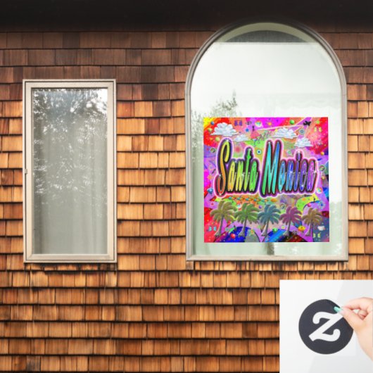 サンタ表現モニカビスタウィンドウ ウィンドウサイン (ホームウィンドウ)