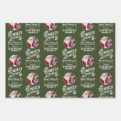 サンタ表現ン名写真クリスマスからのトナカイ ラッピングペーパーシート (正面2)