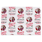 サンタ表現ン名写真クリスマスからのトナカイ ラージペーパーバッグ (正面)