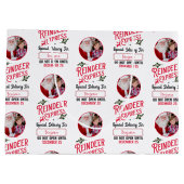 サンタ表現ン名写真クリスマスからのトナカイ ラージペーパーバッグ (裏面)