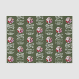 サンタ表現ーフォトクリスマスグリーンからのトナカイ 薄葉紙