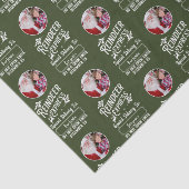 サンタ表現ーフォトクリスマスグリーンからのトナカイ 薄葉紙 (詳細)