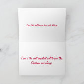 サンタ表現飛行機 シーズンカード (内部)