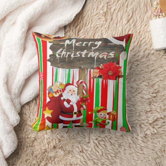 サンタ装飾用クッション小妖精や小人 クッション (ブランケット)