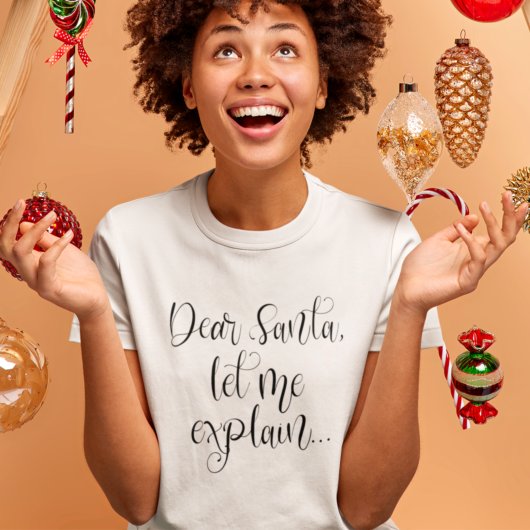 サンタ親愛がおもしろい・クリスマスを説明 Tシャツ