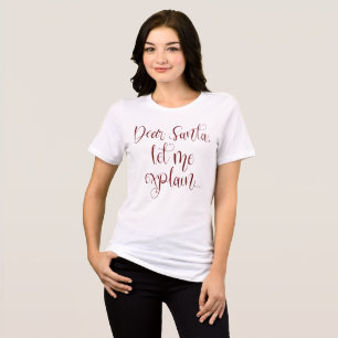 サンタ親愛がブルゴーニュのクリスマスを説明しよう トライブレンドＴシャツ