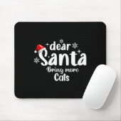 サンタ親愛が猫をクリスマスにおもしろい招く マウスパッド (マウス)