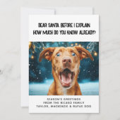 サンタ親愛さんもう分かってんの？クリスマス シーズンカード (正面)