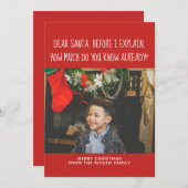 サンタ親愛さんもう分かってんの？クリスマス シーズンカード (正面/裏面)