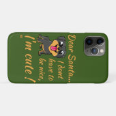 サンタ親愛さんカワイイ！可愛い犬のおもしろいクリスマス Case-Mate iPhoneケース (裏面(横))
