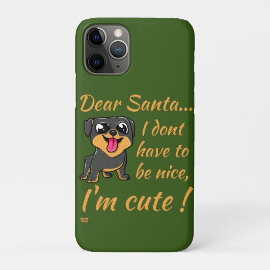 サンタ親愛さんカワイイ！可愛い犬のおもしろいクリスマス Case-Mate iPhoneケース (裏)