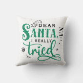 サンタ親愛さん本当に試してみた |おもしろいのユーモア クッション (裏面)