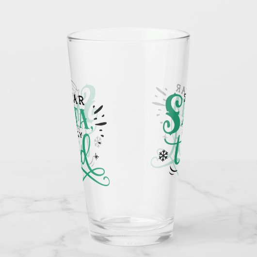 サンタ親愛さん本当に試してみた |おもしろいのユーモア タンブラーグラス (右)