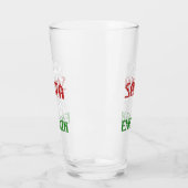 サンタ親愛に手紙をおもしろい説明できる タンブラーグラス (左)