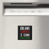 サンタ親愛に手紙をおもしろい説明できる マグネット (インサイチュ (食洗機))