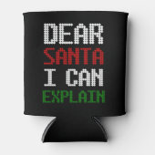 サンタ親愛に手紙をおもしろい説明できる 缶クーラー (正面)