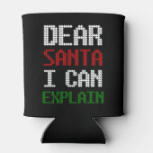 サンタ親愛に手紙をおもしろい説明できる 缶クーラー (裏面)