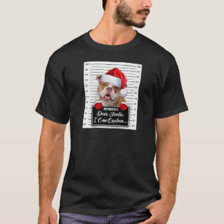 サンタ親愛はクリスマスの古いエンリおもしろいーを説明できる Tシャツ