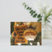 サンタ親愛はハグが使える シーズンポストカード (スタンド正面)