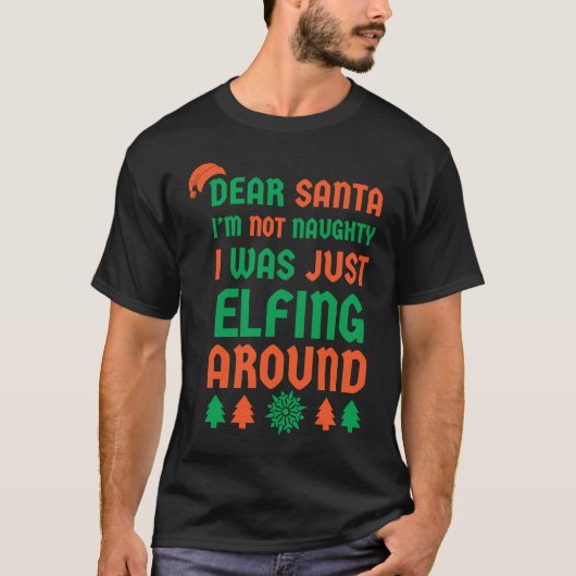 サンタ親愛は私が泣いていけないるんじゃないのまわりに Tシャツ (正面)
